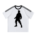 Contrast Tape Crewneck Cotton T-Shirt