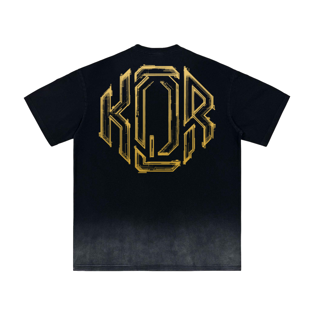 Heavyweight Bottom Sunfade Gradient Washed Vintage T-Shirt (250GSM)