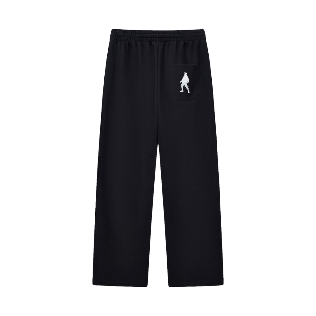Curved Stripe Straight Sweatpants
