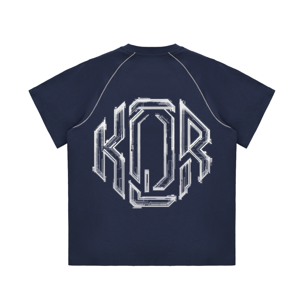 Striped Contrast Stitch T-Shirt