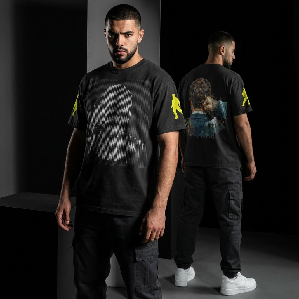 👀 T-Shirt Heavyweight Illusion Visuelle - Dark Edition