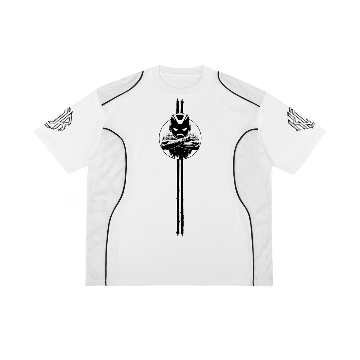 Contrast Piped Panel T-Shirt