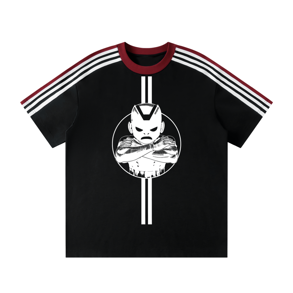 Unisex Colorblock Striped T-Shirt