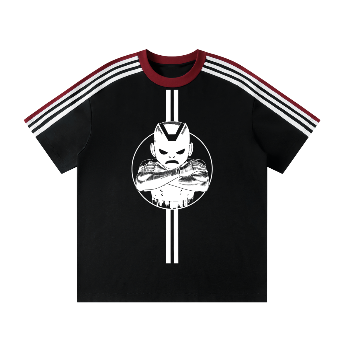 Unisex Colorblock Striped T-Shirt