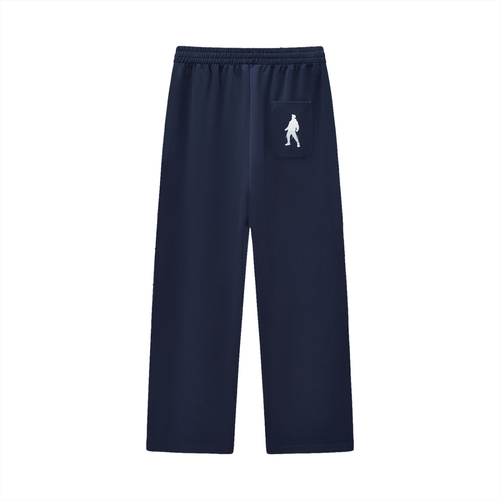 Curved Stripe Straight Sweatpants