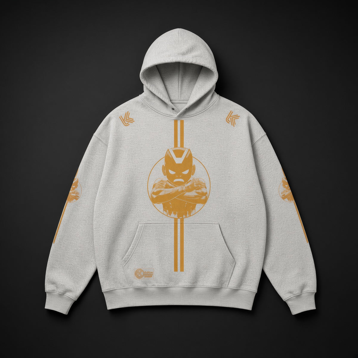 Hoodie heavyweight 380g — coton peigné, coupe loose
